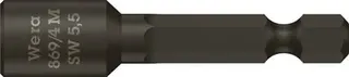 Steckschlüsseleinsatz 869/4M m.6-KT.-Antr.SW 5,5mm L.50mm m.Magnet