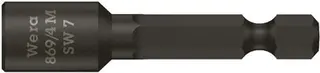 Steckschlüsseleinsatz 869/4M m.6-KT.-Antr.SW 7mm L.50mm m.Magnet WERA