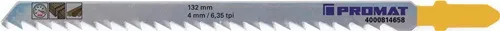 Stichsägeblatt Gesamt-L.132mm Zahnt.4mm HCS 5 St./Karte PROMAT