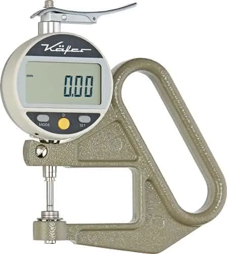 Dickenmessgerät JD 50 Messber.0-10mm Abl.0,01mm dig.fl.10=cmm KÄFER