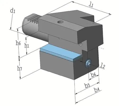Axialwerkzeughalter C4 DIN 69880 VDI40 li.Überkopf PROMAT