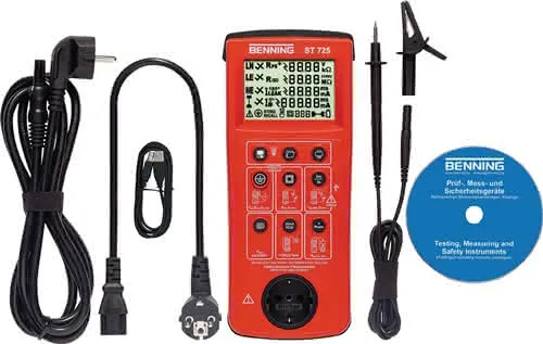 Gerätetester ST 725 Batterie-/Netzbetrieb L270xB115xH55mm
