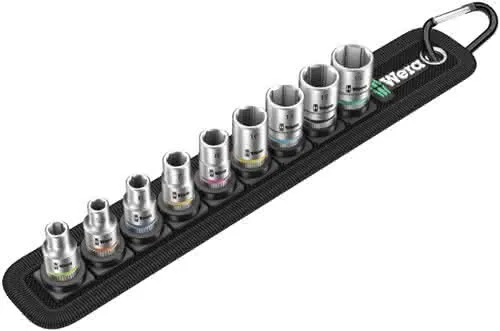 Steckschlüsselsatz Belt 4 9-tlg.1/4 Zoll 5-13mm f.a6-KT.-Schr.WERA