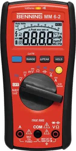Multimeter MM 6-2 0,000 V -1000 V AC/DC TRUE RMS BENNING