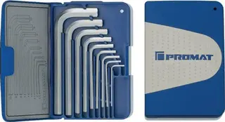 Winkelschraubendrehersatz 9-tlg.Klappkassette SW 1,5-10mm kurz
