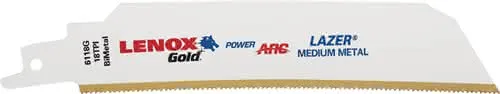 Säbelsägeblatt Gold Lazer® L.152mm B.25mm TPI 18 5 St./Karte LENOX