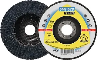 Fächerscheibe SMT 628 Supra D.125mm K.80 fl.INOX ZK KLINGSPOR