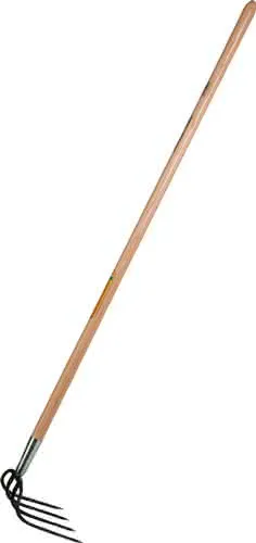 Kartoffelhacke Zinken-L.190 mm,4 Zinken geschmiedet,m.Stiel G.1200g FREUND