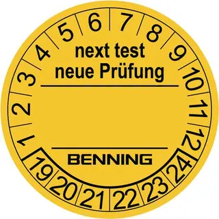 Prüfplaketten D.30mm RL 300St. BENNING