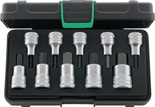 Steckschlüsselsatz 54/10 10-tlg.1/2 Zoll 4-19mm f.i6-KT.-Schr.STAHLWILLE