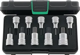 Steckschlüsselsatz 54/10 10-tlg.1/2 Zoll 4-19mm f.i6-KT.-Schr.STAHLWILLE