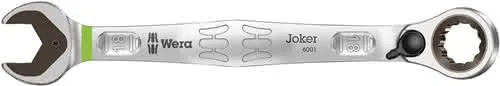Maulringratschenschlüssel Joker SW 18mm L.234mm umschaltbar,Rings.15Grad WERA