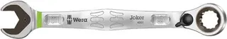 Maulringratschenschlüssel Joker SW 18mm L.234mm umschaltbar,Rings.15Grad WERA