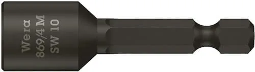 Steckschlüsseleinsatz 869/4M m.6-KT.-Antr.SW 10mm L.50mm m.Magnet
