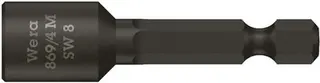 Steckschlüsseleinsatz 869/4M m.6-KT.-Antr.SW 8mm L.50mm m.Magnet WERA