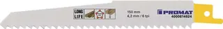 Säbelsägeblatt L.150mm B.19mm TPI 6 4,2mm gefr.,geschr.5 St./Karte PROMAT