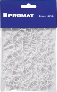Fliesenkreuz 1mm 150 St./Btl.PROMAT