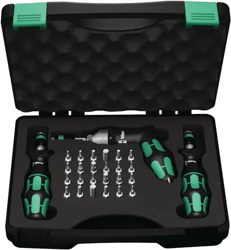 Drehmomentschraubendrehersatz 7440/41/42 27-tlg.0,3-6 Nm einstellb.WERA