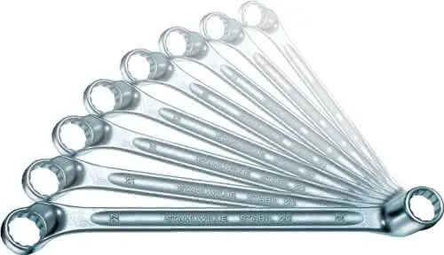 Doppelringschlüsselsatz 20/12 12-tlg.SW 6-32mm tief gekr.STAHLWILLE