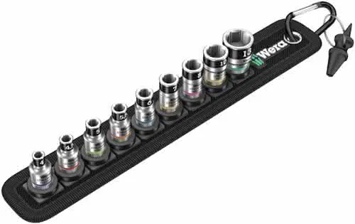 Steckschlüsselsatz Belt 1 10-tlg.1/4 Zoll 4-13mm f.a6-KT.-Schr.WERA