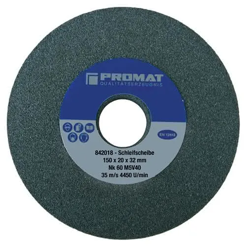 Schleifbockscheibe Ø200xB32x51mm fein 60 Form A m.Aussparung 110x16mm