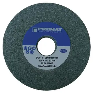 Schleifbockscheibe Ø175xB25x51mm fein 60 Form A NK PROMAT