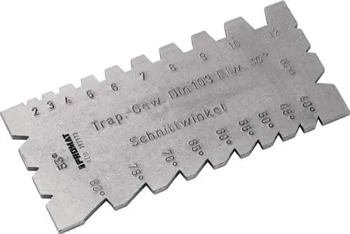Dreh- u. Gewindestahllehre f. Trapez-,Whitworth- u. Metrischgewinde