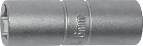 Steckschlüsseleinsatz f.Zündkerzen 1/2 Zoll SW 16mm 6KT L.65mm PROMAT