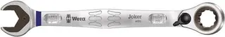 Maulringratschenschlüssel Joker SW 16mm L.213mm umschaltbar,Rings.15Grad WERA