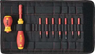 Schraubendrehersatz SlimVario® 9-tlg.m.Wechselkl.VDE WIHA