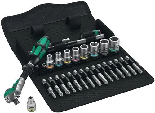 Steckschlüsselsatz 8100 SA 6 28-tlg.1/4 Zoll SW 5-13mm Z.72 6KT WERA