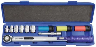 Drehmomentschlüsselset 12tlg.40-200 Nm 1/2 Zoll 9 Einsätze/Verlängerung PROMAT – Bild 4