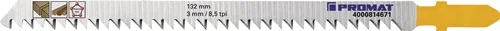 Stichsägeblatt Gesamt-L.132mm Zahnt.3mm HCS 5 St./Karte PROMAT