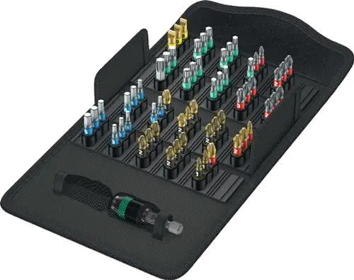 Bitsortiment Bit-Safe 61 BiTorsion 1 61-tlg.Schlitz/PH/PZD/TX/6Kt.WERA