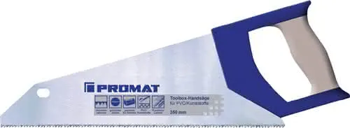 Handsäge Blatt-L.350mm 12 ZpZ feine Spezialzahnung PROMAT