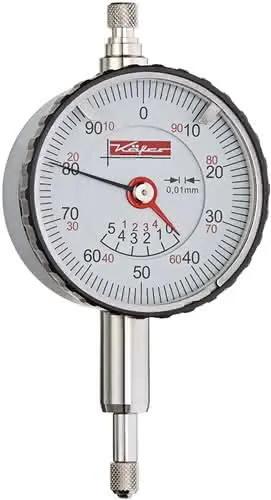 Kleinmessuhr KMU 4/5 TK-100 1mm Abl.0,01mm KÄFER