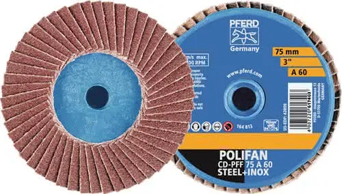 Fächerschleifscheibe COMBIDISC-Mini-POLIFAN D.50mm K.40