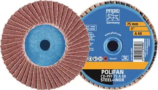 Fächerschleifscheibe COMBIDISC-Mini-POLIFAN D.50mm K.40