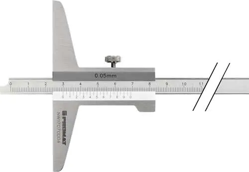 Tiefenmessschieber DIN 862 200mm ger.Schiene 10x4,5mm PROMAT