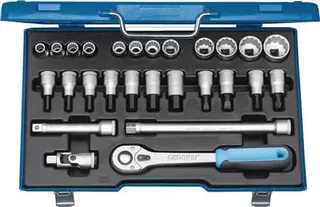 Steckschlüsselsatz D 19 IMU-10 27-tlg.1/2 Zoll SW 10-30mm Z.32 12KT
