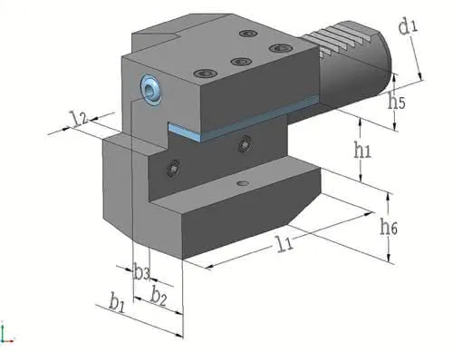 Axialwerkzeughalter C1 DIN 69880 VDI30 re.PROMAT