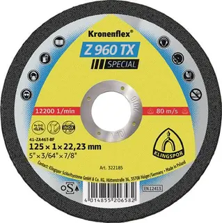 Trennscheibe Z 960 TX D125x1mm ger.INOX Bohr.22,23mm KLINGSPOR