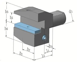 Radialwerkzeughalter B3 DIN 69880 VDI40 re.Überkopf PROMAT – Bild 2