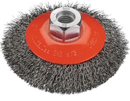 Kegelbürste D.100mm Drahtstärke 0,2mm VA 20mm 12500min-¹ OSBORN