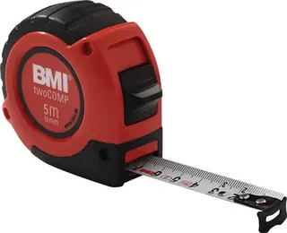 Taschenrollbandmaß twoComp L.8m B.25mm mm/cm EG II ABS m.Magnet SB BMI