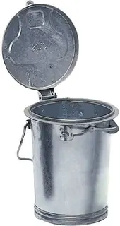 Mülleimer 35l Stahlbl.TZN m.Bügel