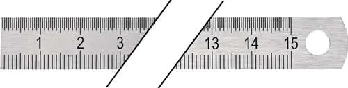 Stahlmaßstab L.150mm STA biegsam Teilung B =mm/1/2mm PROMAT