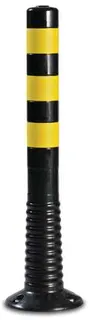 Sperrpfosten Polyurethan schwarz/gelb D.80mm
