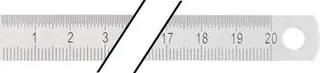 Stahlmaßstab L.500mm STA biegsam Teilung B =mm/1/2mm PROMAT