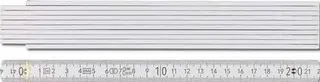 Gliedermaßstab 9072 L.2m B.16mm mm/cm EG III Buche weiß BMI